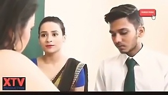 Indian Teacher And Student'S Late-Night Dorm Room Encounter