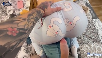 Tattooed Teen Gets Fucked Hard While Gaming In Pov